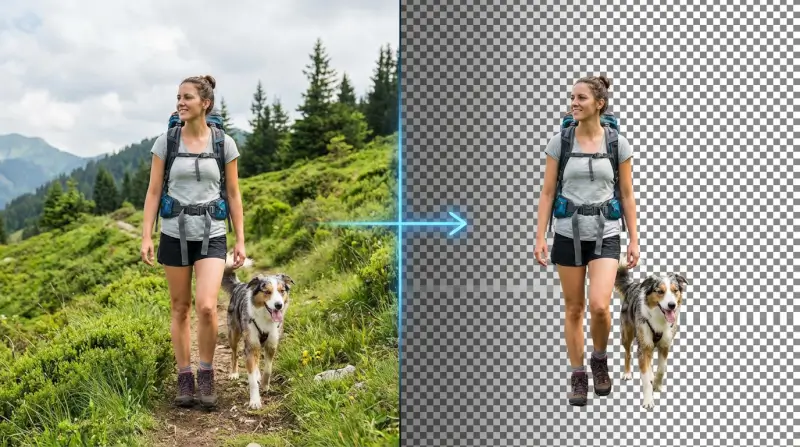 Convert Image to Transparent PNG Online - AI Background Remover