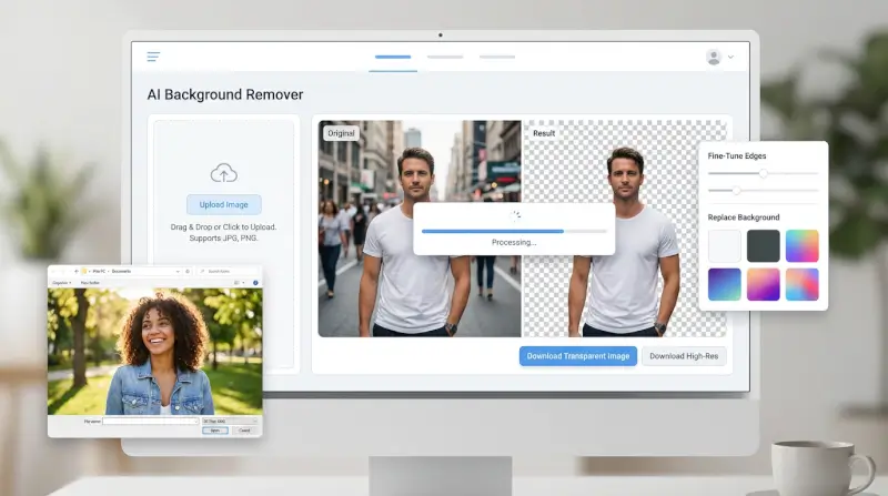 Transparent Image Online - AI Background Remover