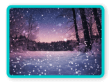 Ajoute un filtre de neige à la photo