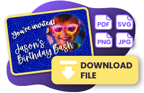 birthday party flyer free