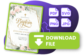 Free Online Christening Invitation Editor
