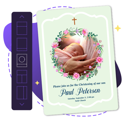 Create Christening Invitation