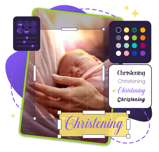Christening Invitation Editor