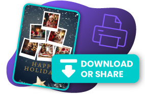 customize and share christmas card