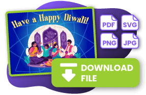 Zaprojektuj kartki z życzeniami Diwali online za darmo