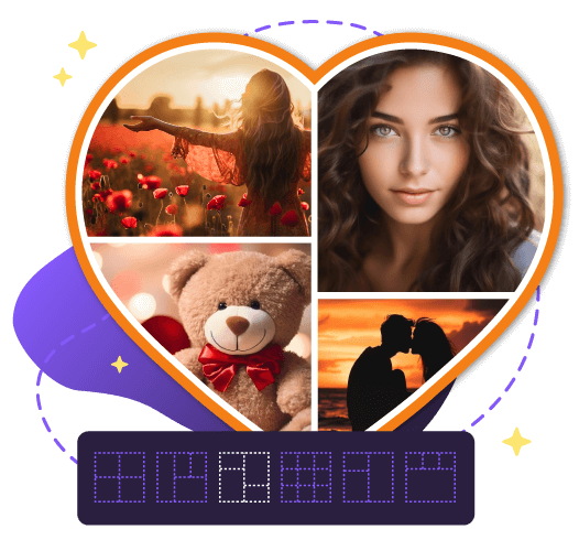 Heart Shape Collage