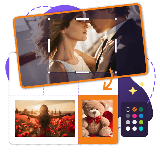 Photo Collage Maker Heart Shape