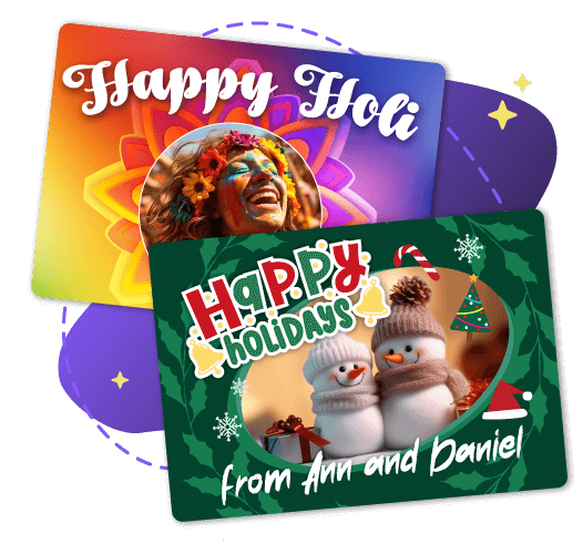 make your own holiday photo cards