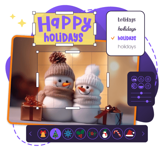 create your own holiday photo cards