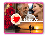 Créateur de collage de photos d'amour
