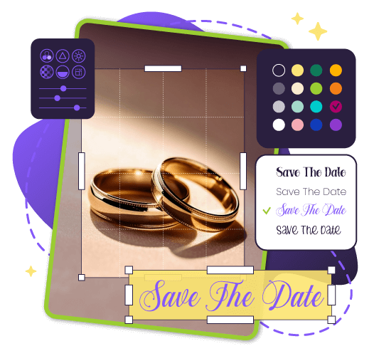 Free Online Save the Date Card Maker Creative Fabrica