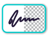 Signature transparente