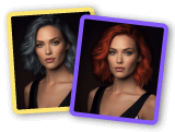 Essai virtuel de couleur de cheveux