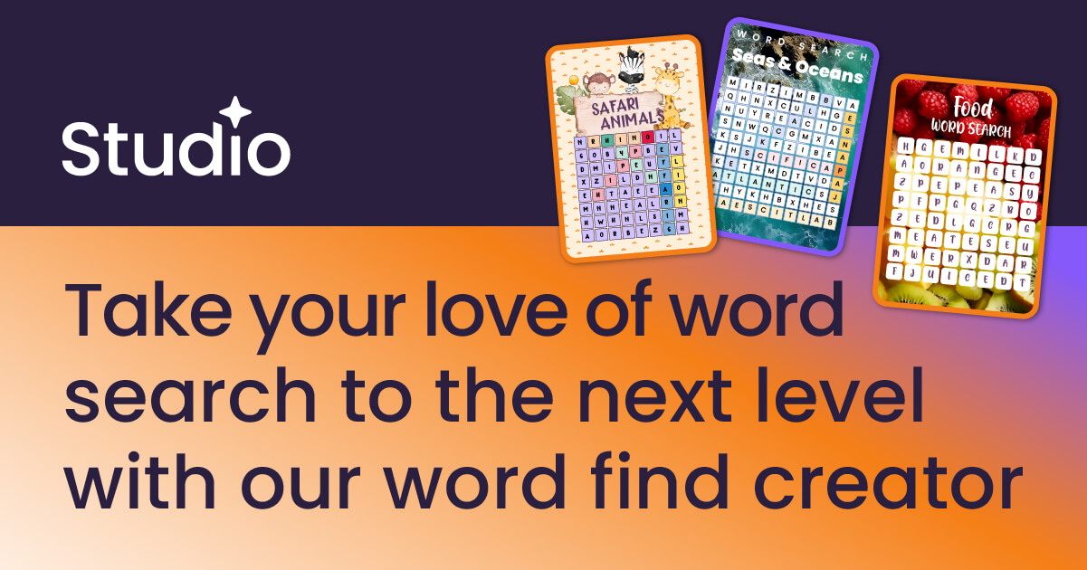 Free Word Search Maker Create Puzzles Online Creative Fabrica